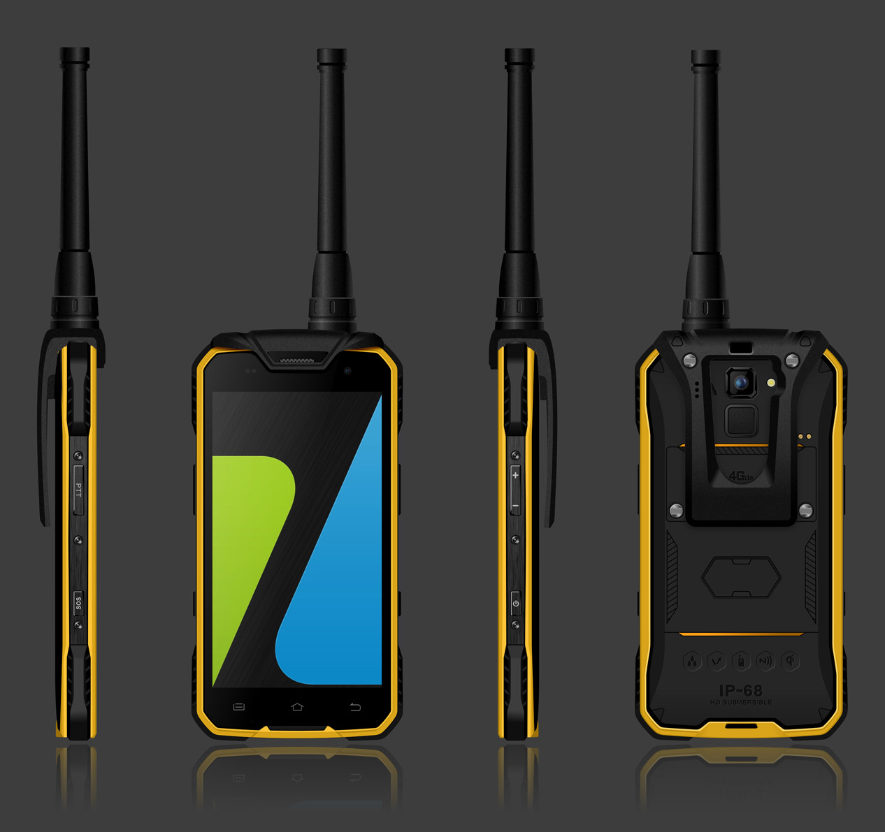 4.7 inch 4G NFC Octa Core Digital Walkie-Talkie Rugged phone or Rugged smartphone waterproof phone